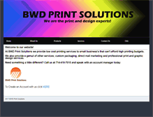 Tablet Screenshot of bwdprintsolutions.com